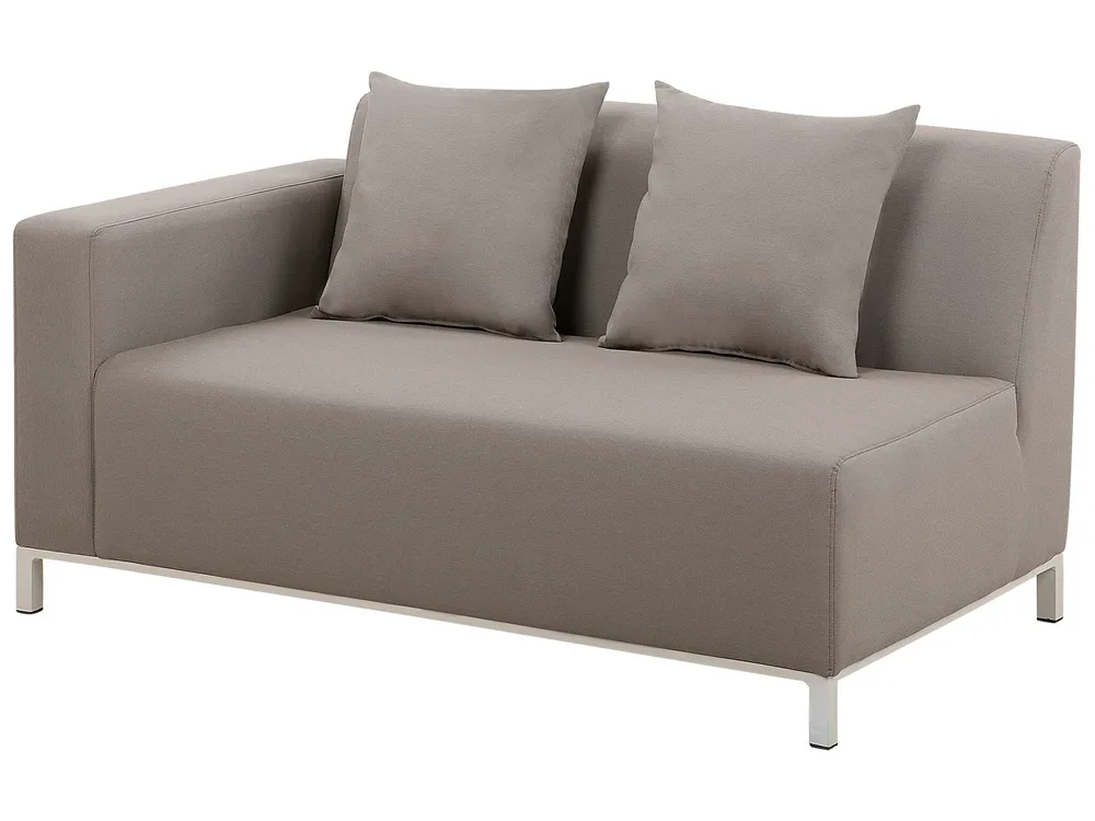 Garten Ecksofa mit Tisch 5-Sitzer BELIZE modular Beige linksseitig_754174