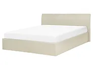 Ottoman Bed ORBEY Fabric Light Beige 160 x 200 cm (EU King Size)_767998