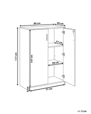 Büroschrank ZEHNA Braun / Schwarz_885539