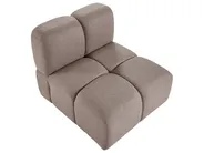 Modular U-Shape Sofa 8 Seater MAKSABERG Fabric Taupe_1136432