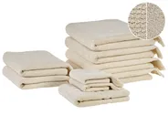 Handtücher 9er Set ATIU Baumwollfrottee Beige_843348