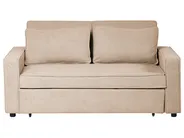 Schlafsofa 2-Sitzer UTTELA Stoff Hellbraun_1079445