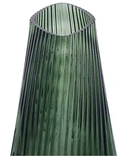 Blumenvase MARPISSA 26 cm Glas Dunkelgrün_838295