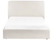 Krevet s prostorom za pohranu BRENON Buklé Krem bijela 140 x 200 cm_1055932