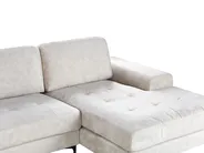 Corner Sofa 4 Seater KIRUNA Velvet Light Beige Left Hand_958042