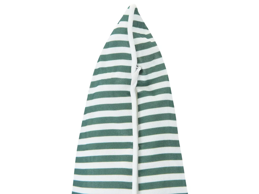 Lot de 3 coussins d'extérieur GAILLARDIA Motif de plante 45 x 45 cm Vert_1125044