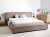 Wasserbett Stoff LINARDS 180 x 200 cm Taupe