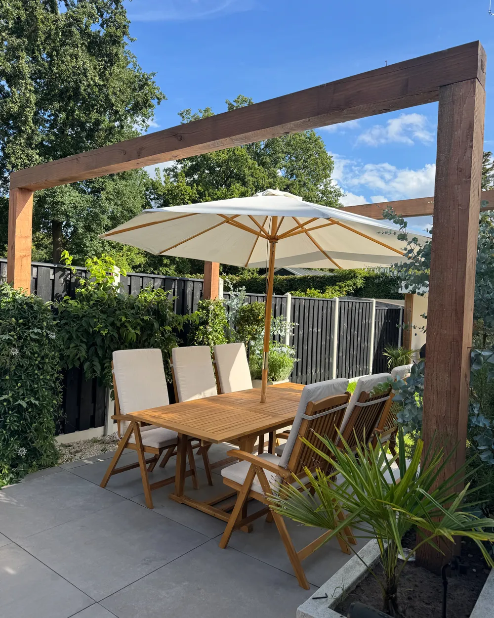Outdoor Sitzkissen 6er Set JAVA/AMANTEA PREMIUM 50 x 71 cm Hellbeige_1018076