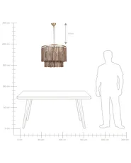 Hängeleuchte KAVERI Mangoholz Braun_867765