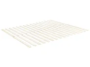 Bett mit Lattenrost Kiefernholz OLENDON 120 x 200 cm Weiß_1085490