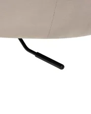 Schreibtischstuhl LELORIA Samtstoff Taupe_1062853