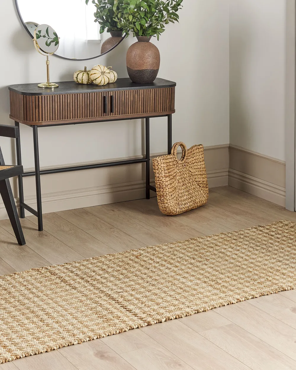 Rug ARAPTEPE Beige 80 x 300 cm Jute