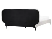 Krevet Samet SUZETTE 160 x 200 cm svijetlosivi_989480