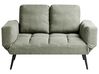 Schlafsofa 2-Sitzer BREKKE Stoff Hellgrün
