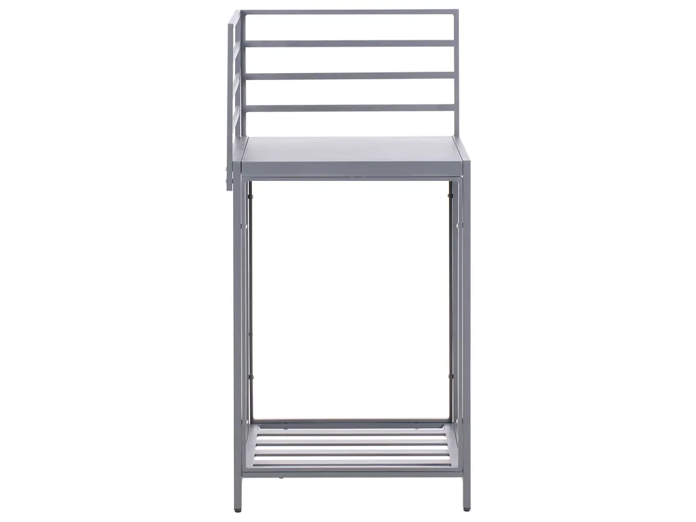 Outdoor-Küche 4er Set mit Spüle MIRADOR Grau Polyrattan_987425