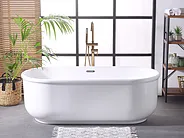 Freistehende Badewanne PINEL 170 x 80 cm Weiß_1155057