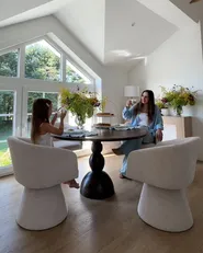 Dining Table SILVON Dark Brown 120 cm 120 cm Mango Wood_1156229