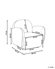 Fauteuil JULE Stof Bruin_1145872