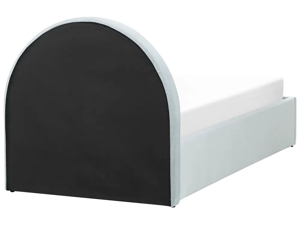 Kids Ottoman Bed ANET Velvet Light Blue 90 x 200 cm (EU Single)_876940