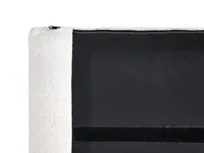 Bett mit Lattenrost Bouclé MELLE 180 x 200 cm Cremeweiß_965681
