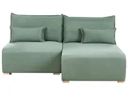 Modul Ecksofa NERBO Stoff Hellgrün linksseitig_1035333