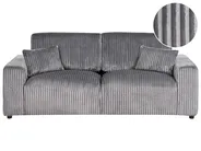 3-Sitzer SANDORA Cord Grau_969135