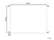 Kuscheldecke NAMTAR Baumwolle 125 x 150 cm Weiß_860780
