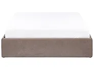 Ottoman Bed without Headboard DINAN Boucle Taupe 120 x 200 cm (EU Small Double)_1188230