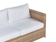 Garten Ecksofa mit Tisch 4-Sitzer AVOLA Polyrattan Cremeweiß linksseitig_929693