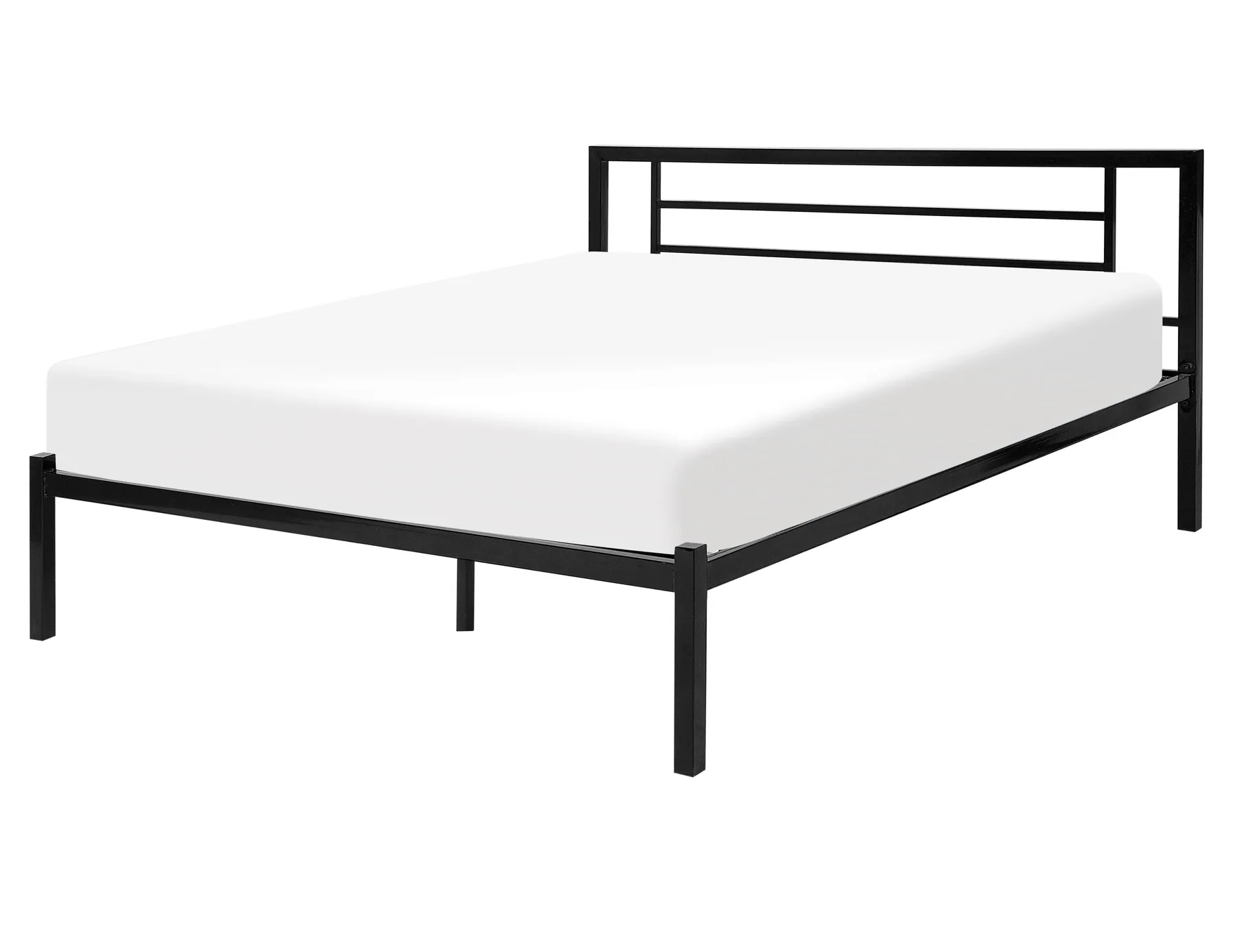 Krevet Metal CUSSET 160 x 200 cm Crni_735353