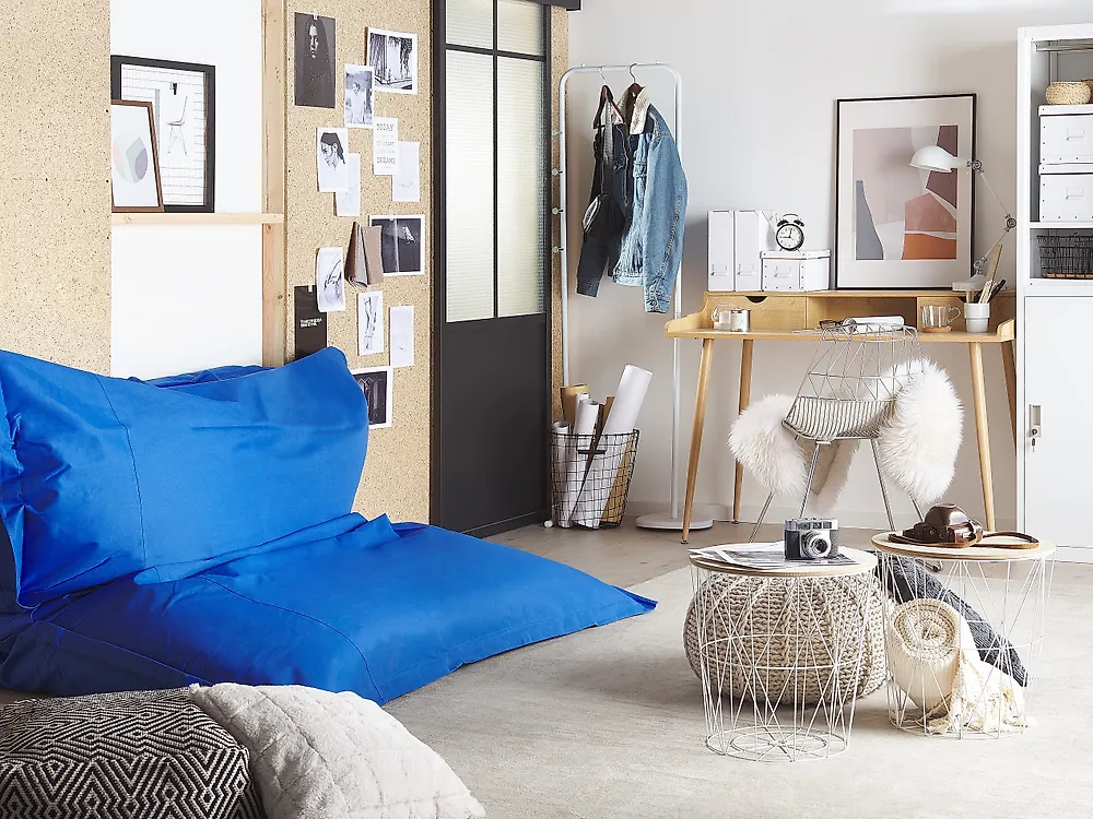 Sitzsack 600 L FUZZY 180 cm 230 cm Dunkelblau_1150545