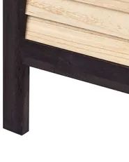 Raumteiler 4-teilig BRENNERBAD 164 cm 170 cm Braun / Schwarz_874071