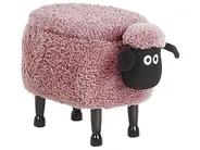 Tierhocker mit Stauraum SHEEP Schaf Stoff Rosa_783632