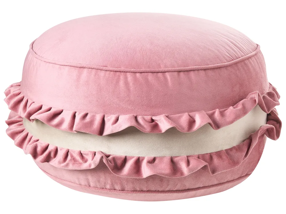 Kinderhocker MAROT Samtstoff Rosa