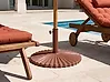 Parasol Base CAREZZA Round Brown 21 kg