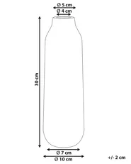 Blumenvase MULAI 30 cm Steinzeug Weiß_810759
