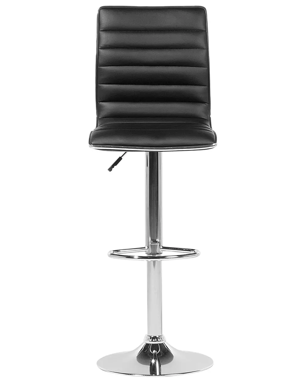 Set mit 2 Barstühlen LUCERNE drehbar Kunstleder Schwarz_782385