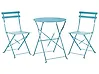 Bistro Set klappbar FIORI Metall Türkis
