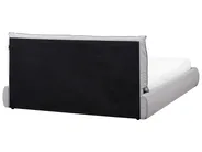 Wasserbett Stoff VINAY 160 x 200 cm Hellgrau_970410