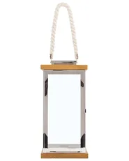 Lantern BORNEO 41 cm Metal Silver_722969