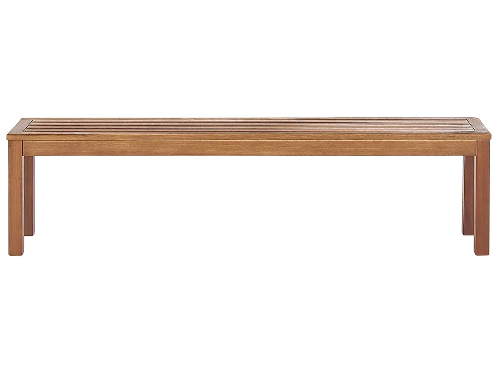 Gartenbank mit Auflage MONSANO 170 cm Eukalyptusholz Blau_1153977