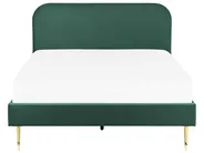 Bed Velvet FLAYAT 140 x 200 cm (EU Double) Emerald Green_834090