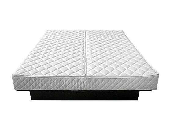 Wasserbett Stoff LINARDS 160 x 200 cm Grau_980466