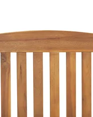 Set mit 6 Stühlen und Sitzkissen JAVA Akazienholz Graphitgrau_803975