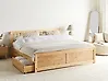 Bett mit 2 Schubladen OLENDON Kiefernholz Hellbraun 160 x 200 cm