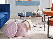 Storage Pouffe TUNICA Cotton Pink_1154946