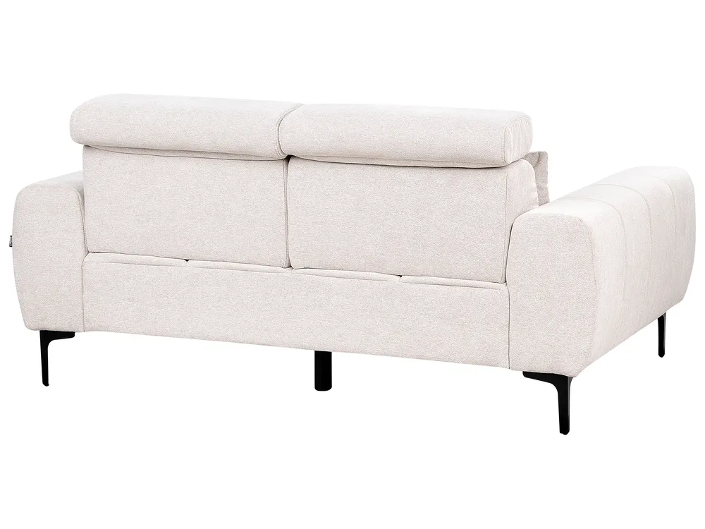 Sofa 2-Sitzer VEGAMO Stoff Hellbeige_924893