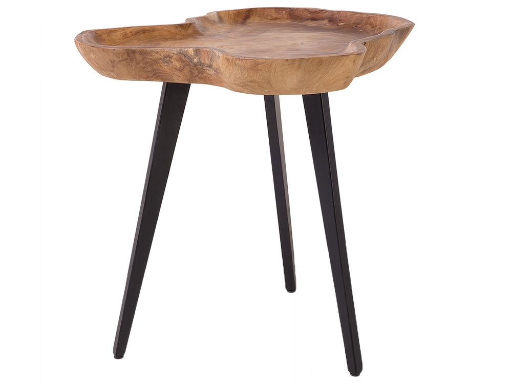 Side Table ELSA Teak Wood Brown