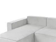 U-Shape Sofa Bed 4 Seater VATNE with Storage Fabric Grey_950580