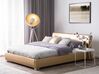 Bed Leather PARIS 140 x 200 cm (EU Double) Gold
